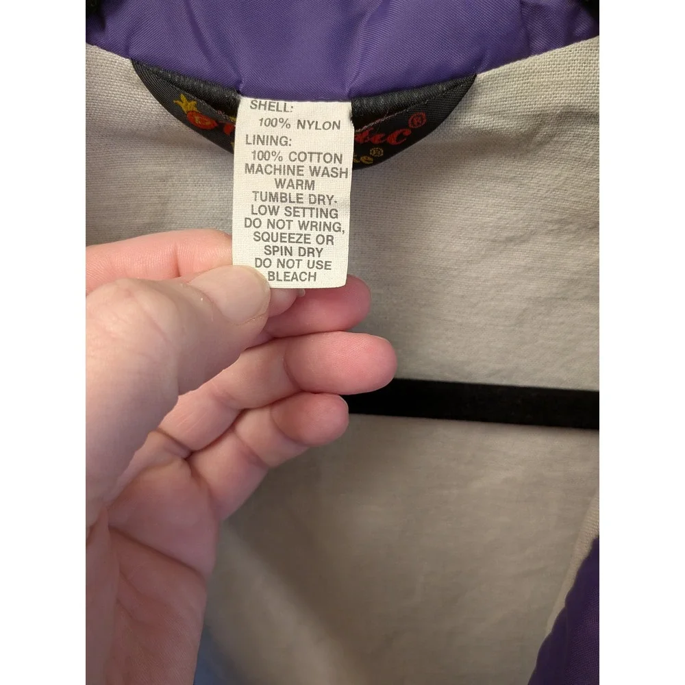 Vintage Purple Coach Jacket Windbreaker‎ Snap Button  Lightweight Size Medium